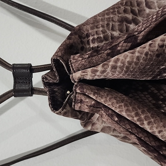 Moschino Snakeskin Print Drawstring Backpack - Picture 5 of 15